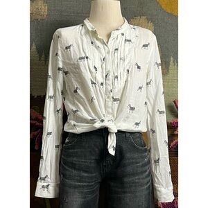 Anthropologie Holding Horses Creature Shirt 8